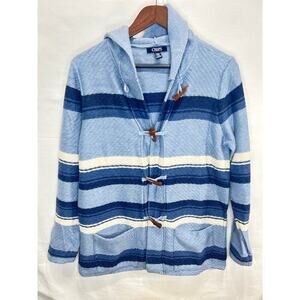Chaps Denin Knitted women hooded sweater Blue size M